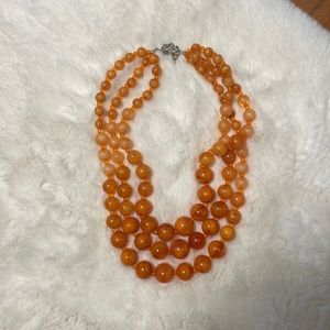 Orange Bead Necklace